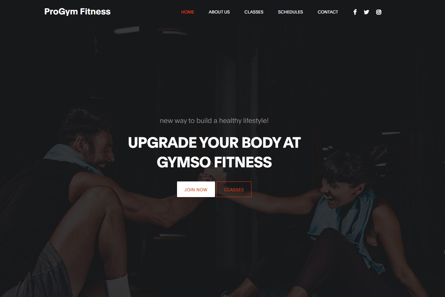 web design gym website